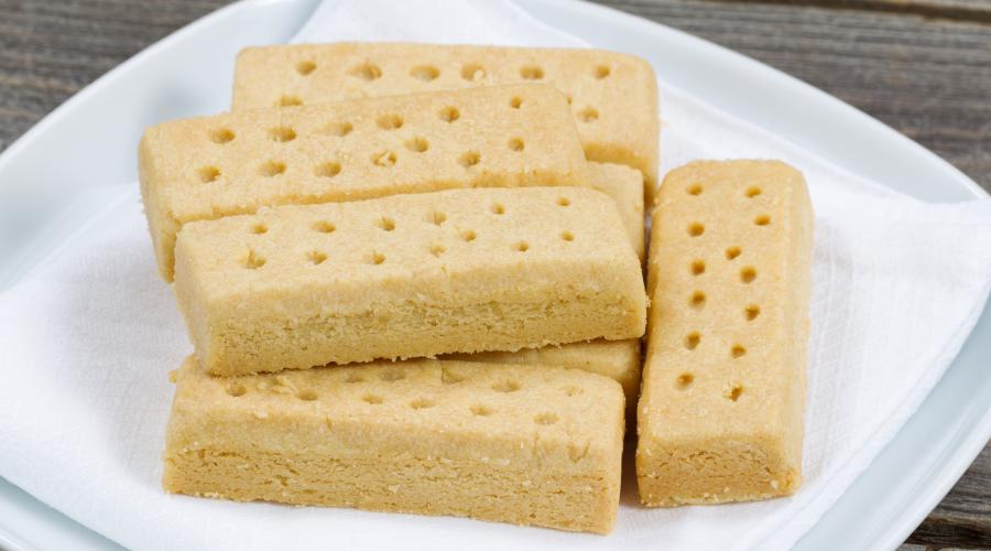 Zu sehen ist das Beitragsbild zum Thema: Shortbread, das traditionelle Teegebäck in der Auflösung 900x500